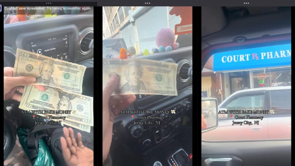 ‘ATM With Fake Money’: New Jersey Woman Warns After ATM Near Pharmacy Dispenses Fake $20 Bill Jersey City Woman ATM Fake Money