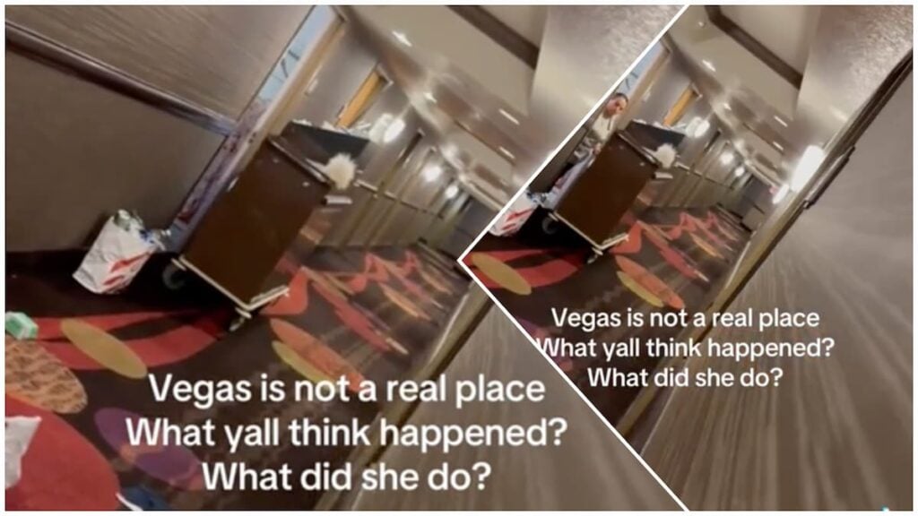 Las Vegas, Nevada couple arguing in hotel