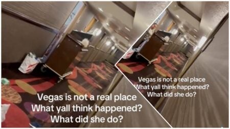 Las Vegas, Nevada couple arguing in hotel