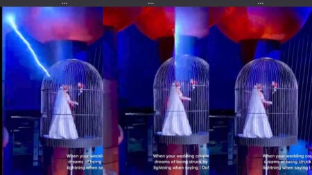 Bizarre Couple Says ‘I Do’ as Lightning Bolts Strike Around Them During Wedding at Boston Museum of Science: ‘What an Odd Use of Free Will’ Lightning Exhibit Wedding Boston Museum Of Science