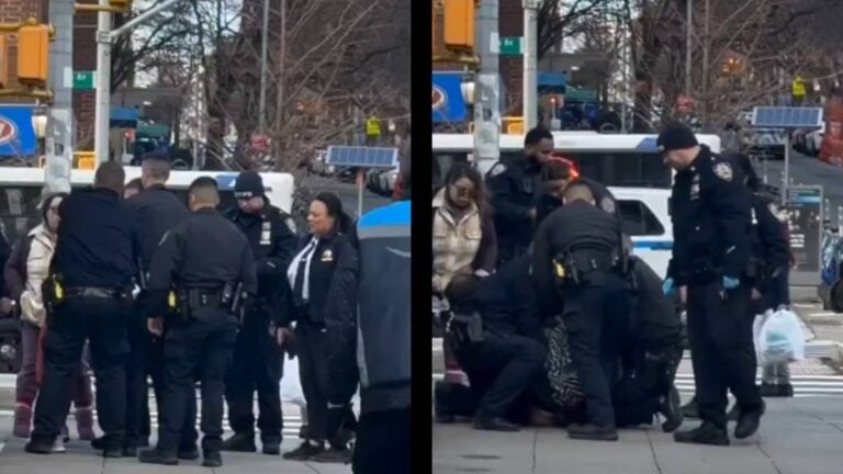 Manhattan officers detain