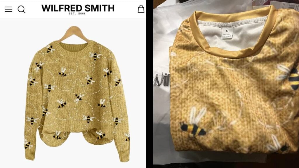 Gullible Customer Buys a Knitted Sweater and Gets Scammed for Their Troubles in Maryland: ‘It Has PS1 Graphics’ Maryland Knitted Sweater