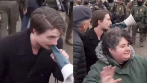 Right Wing MAGA Protester Issues Disturbing Threats at Minneapolis Demonstration: ‘They Admit It Was an Execution Not Self Defense’