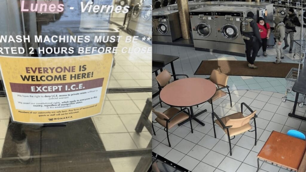 Minnesota ICE Agents Force Their Way into Laundromat Business to Harass Employee with Deportation Scare: ‘She Got Lucky Today’ Minnesota ICE Agents Ignore Sign and Enter Laundromat Business to Harass Employee, Scaring Her into Thinking She’s Being Deported
