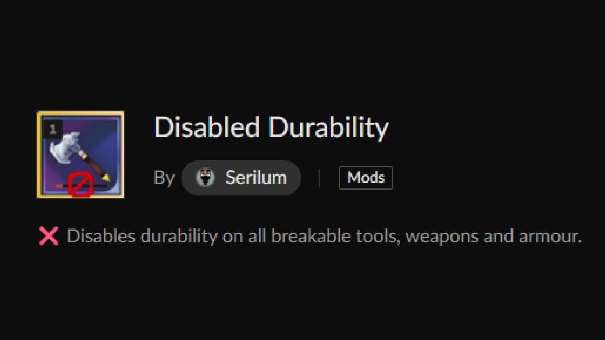 Mods Hytale Disabled Durability