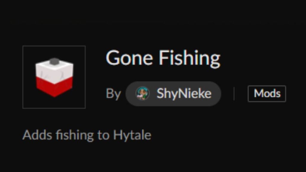Mods Hytale Gone Fishing