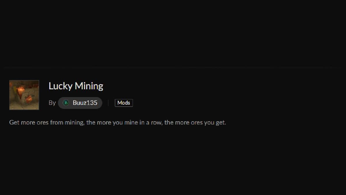 Mods Hytale Lucky Mining