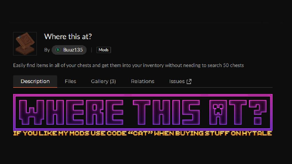 Mods Hytale Where this at