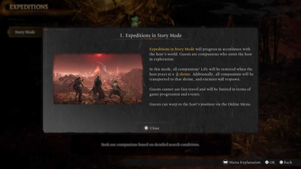 Co-Op Mode Restrictions