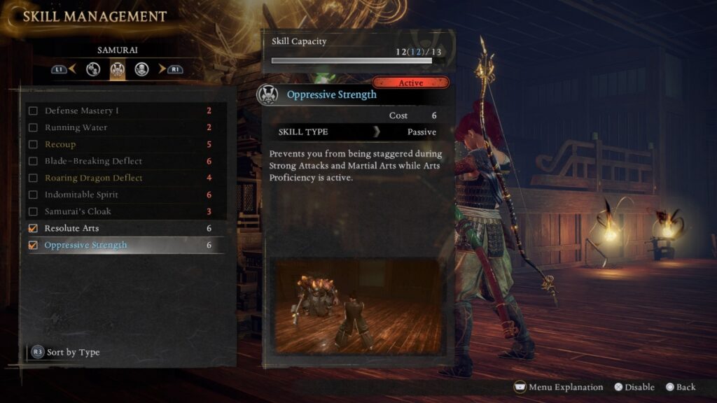 Samurai Passives