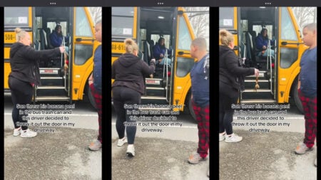 North Carolina Mom Confronts Bus Driver Banana Peel