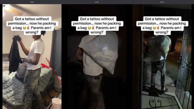 North Carolina Mom Kicks Out Son Tattoo