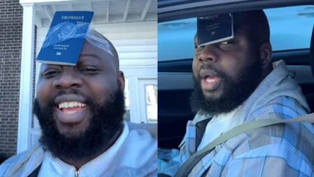 Ohio Man Tapes US Passport To His Forehead