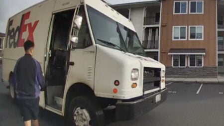 Oregon FedEx Driver Slaps Customer Door with 'We Missed You' Sticker