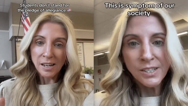 Out of Touch California Teacher Argues Students Are Lazy for Not Standing for the Flag