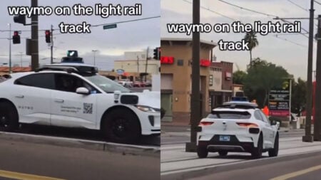 This Waymo Car Thought the Arizona Light Rail Track Was a Road: ‘Waymo Shutting Down Their Competition’ This Waymo Car Thought the Phoenix Light Rail Track Was a Road: ‘Waymo Shutting Down Their Competition’