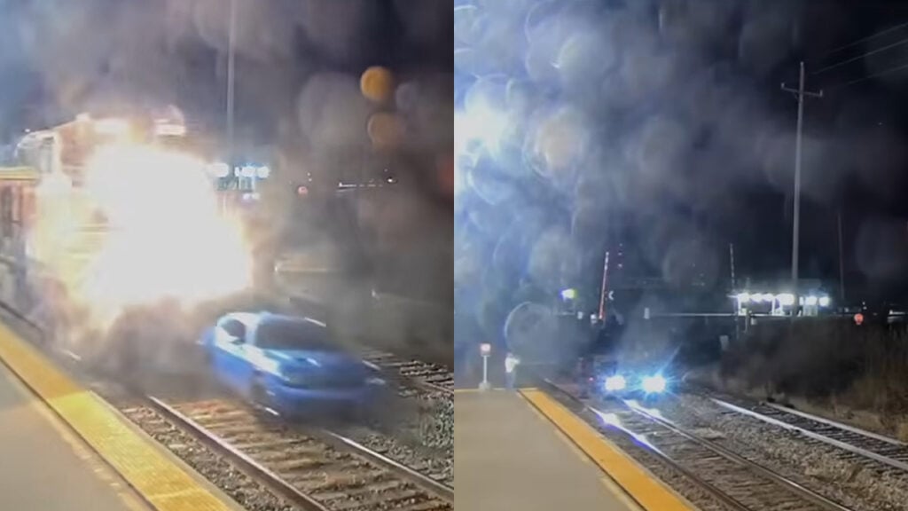 Drunk Group Loses It for 9 Minutes as Train Slams Car on Tracks in Quincy IL: ‘Literally Brain Dead’ Drunk Group Loses It for 9 Minutes as Train Slams Car on Tracks in Quincy IL: ‘Literally Brain Dead’
