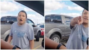 Texas parking lot dispute caught on camera