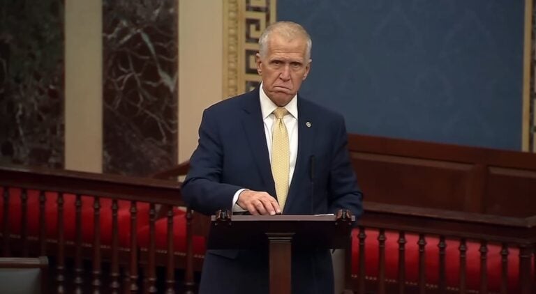 Sen. Thom Tillis pushes back on Trump