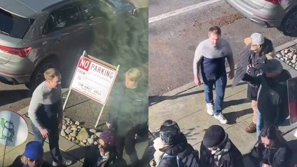 Man Launches Racist Rant at Anti-ICE Protest in Washington: ‘WHAT a LOSER’