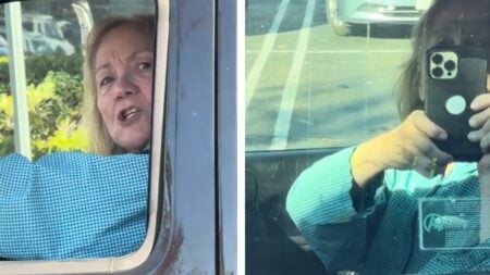 Woman Freaks Out While Being Filmed