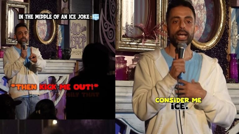 A picture of the California comedian.