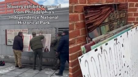 A picture of the exhibits in Pennsylvania.