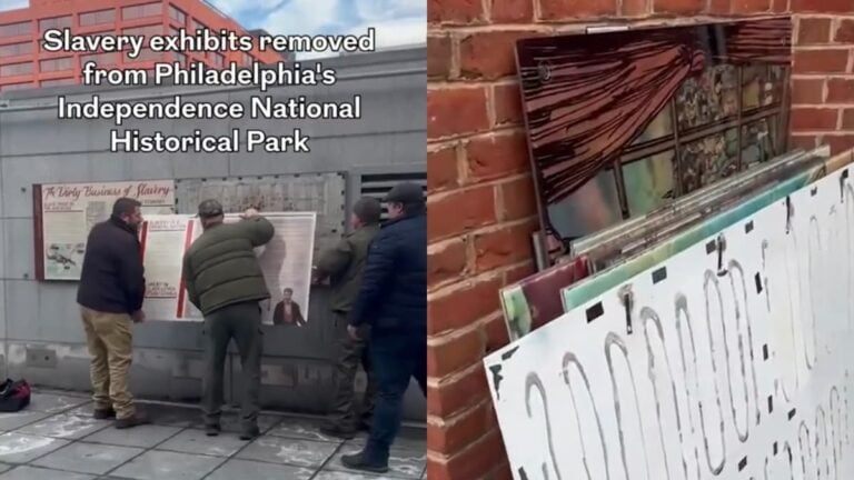 A picture of the exhibits in Pennsylvania.