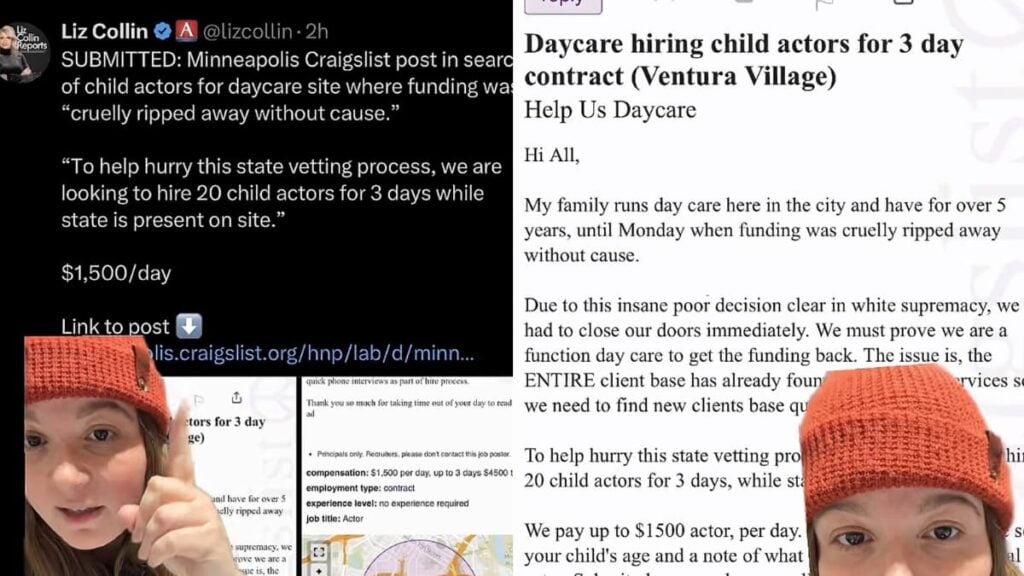 A picture of the Minnesota Craigslist ad.