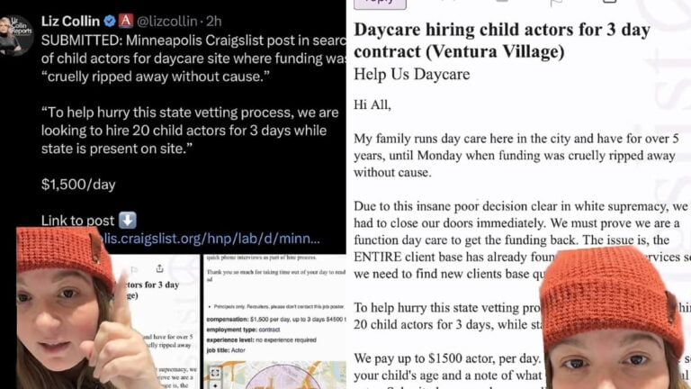 A picture of the Minnesota Craigslist ad.