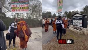 A picture of the monks in Georgia.
