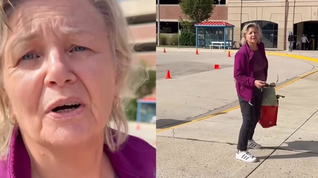 Virginia ‘Karen’ Receives Praise After Cursing Republican Candidate, ICE, and Trump: ‘She Is My New Hero’ A picture of the Virginia Karen.