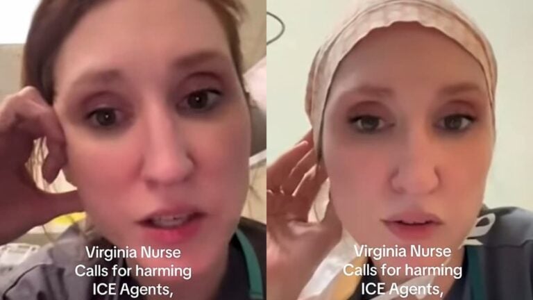 A picture of the Virginia nurse.