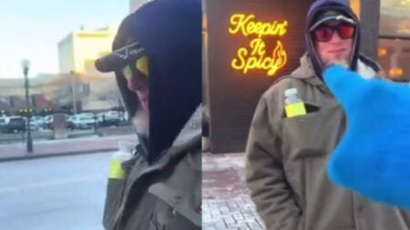Obnoxious Anti-ICE Protester Harasses and Films Innocent Man In Minnesota After Mistaking Him for ICE: ‘American Leftists Are Literally Psychotic’ A picture taken by the anti-ICE protester in Minnesota.