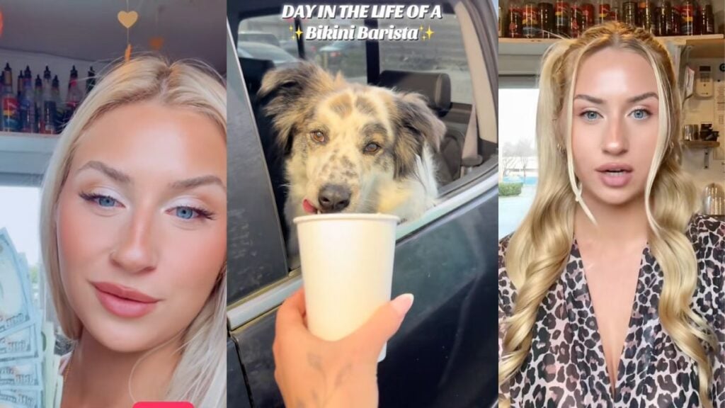 Bikini Barista showcases her unique job and experiences on TikTok