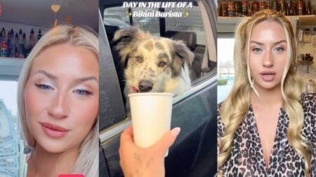 Bikini Barista showcases her unique job and experiences on TikTok