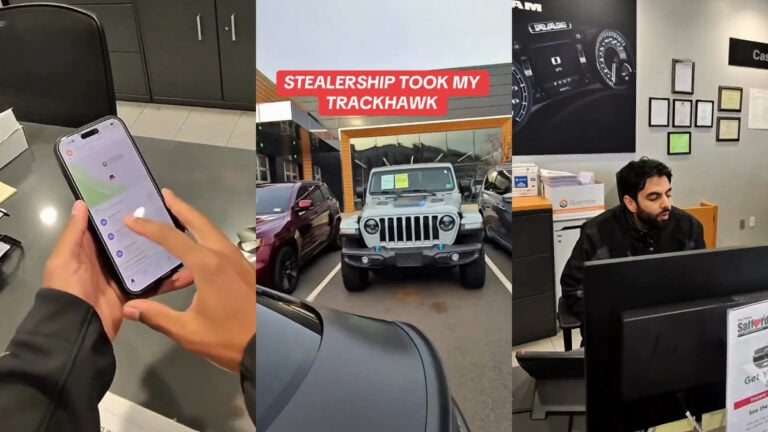 Dealership drives jeep at 100MPH