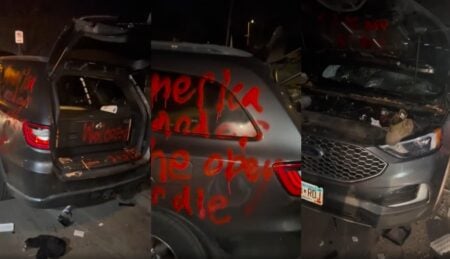 Minnesota ICE cars wrecked