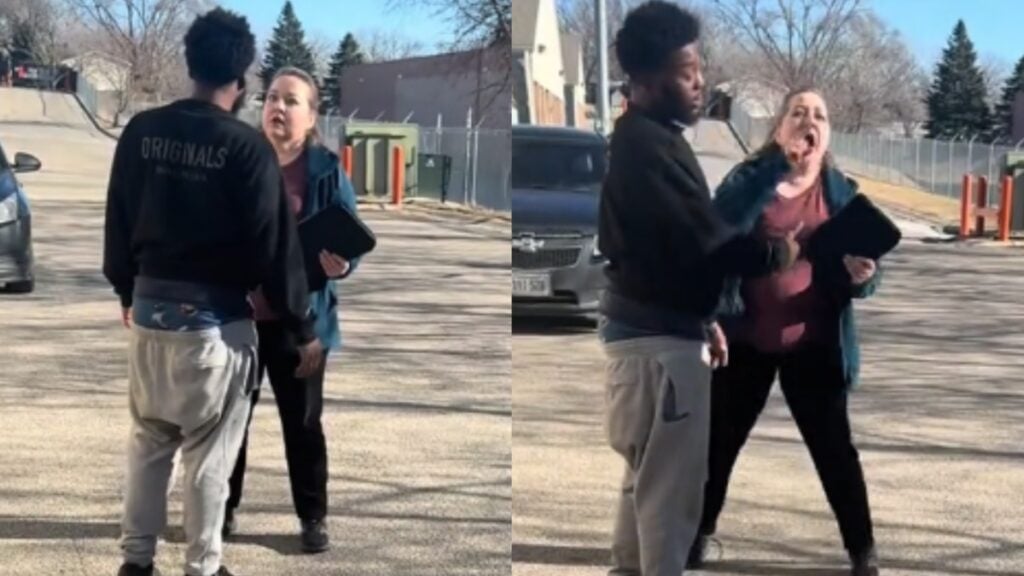 Nebraska Karen yells at movers