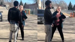 Nebraska Karen yells at movers