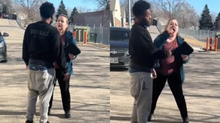 Nebraska Karen yells at movers