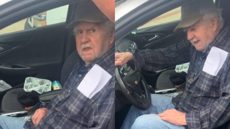 North Carolina elderly man sits in wrong car