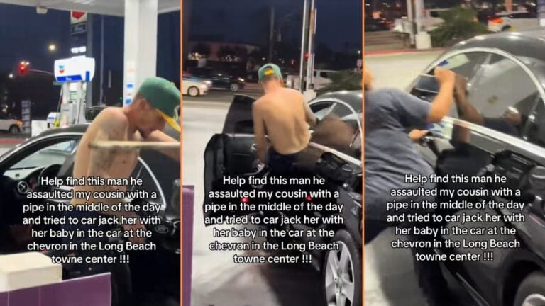 Aggressive California Man Almost Carjacks Woman at Gas Station With Baby Still in the Car, 'They blame everyone but a man'