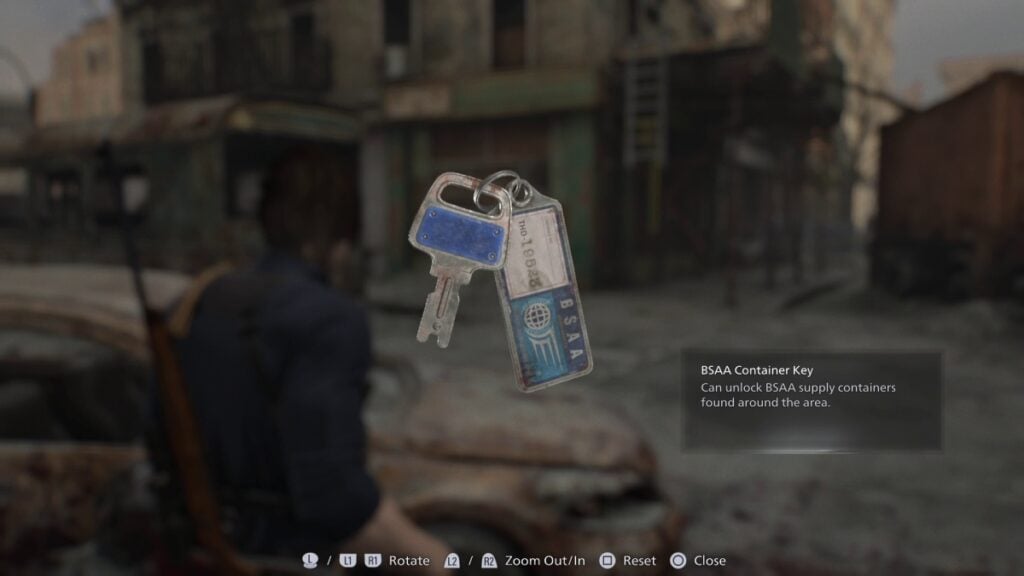 BSAA Container Key Location