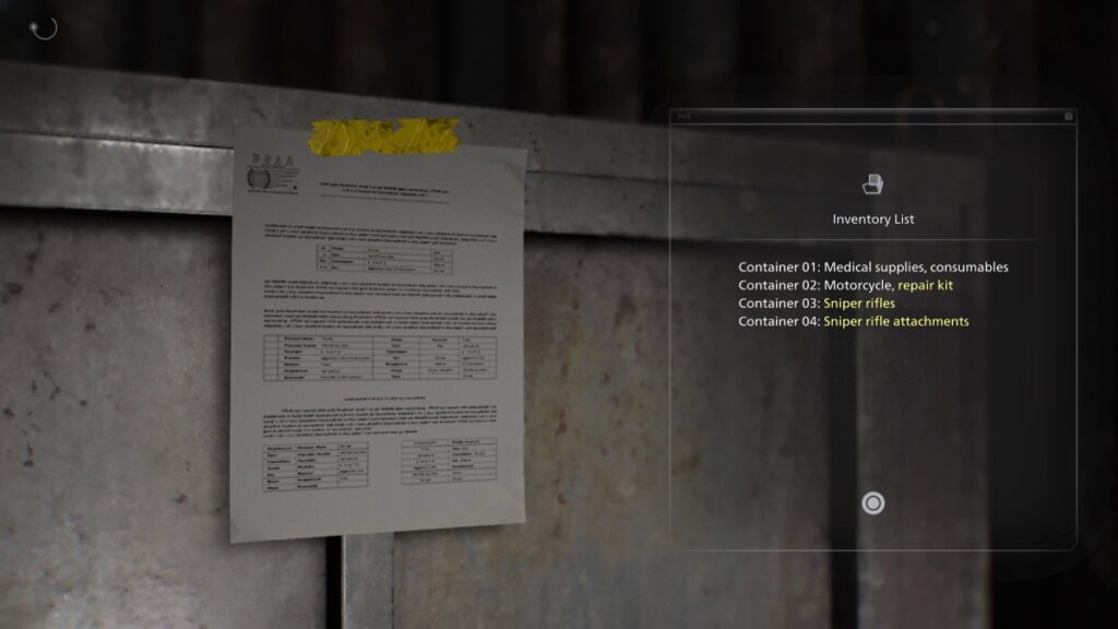 BSAA Containers Location