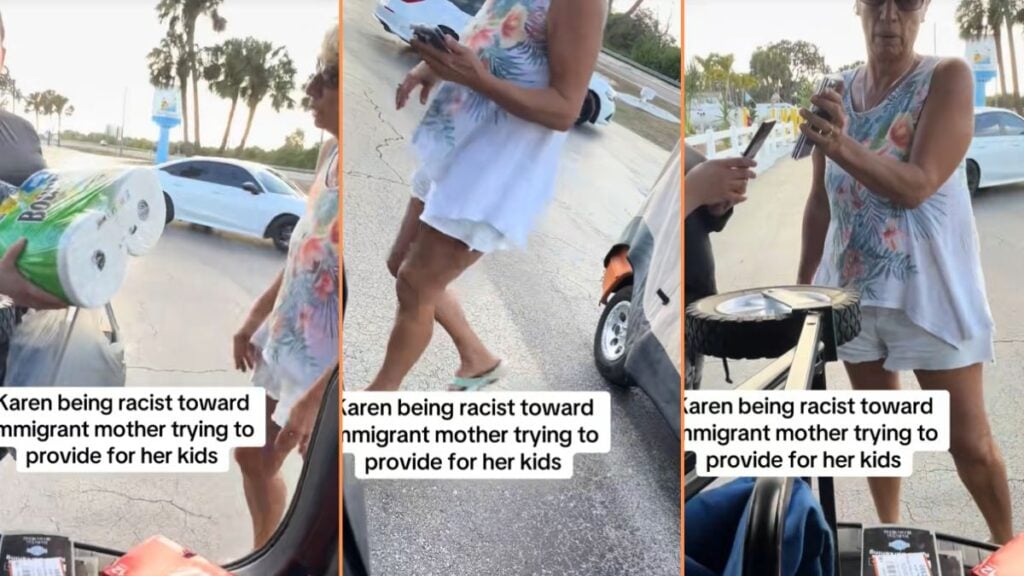 Cruel Woman Behaves Aggressively Towards Immigrant Florida Delivery Driver at Trailer Park, 'Why can’t ppl just be kind'