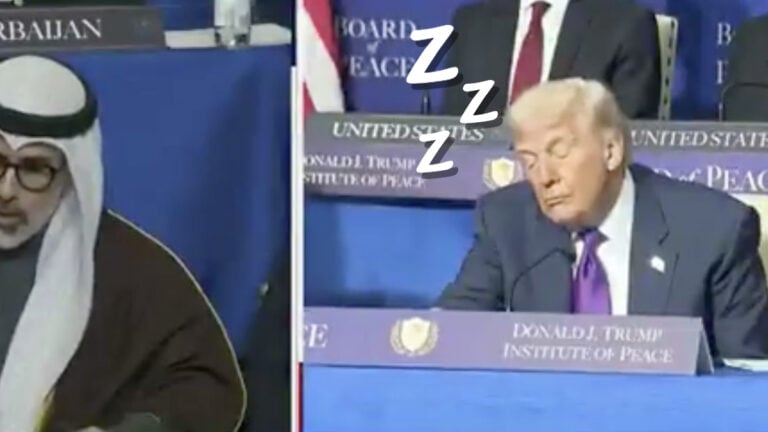 Donald Trump ‘Falls Asleep’ While Hosting His Inaugural Meeting for the ‘Board of Peace'
