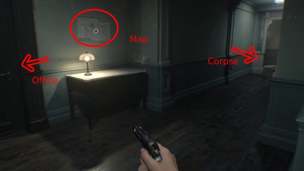 East wing top floor layout