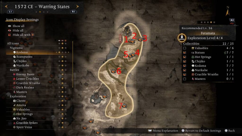 Futamata Kodama Location