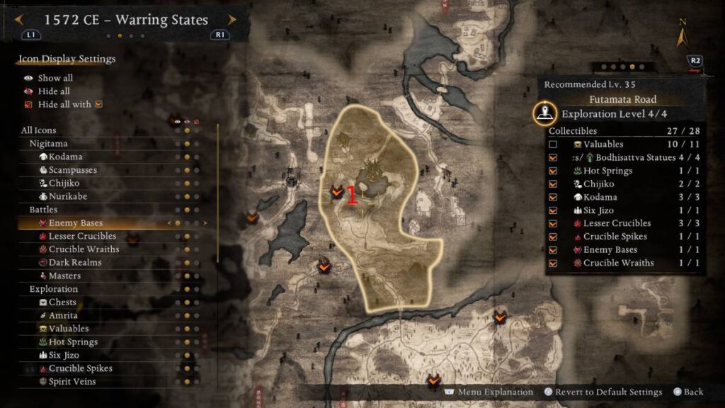 Futama Road Enemy Bases